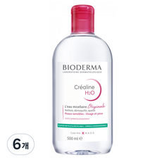 BIODERMA Crealine Sensibio H2O卸妝水, 500ml, 6個