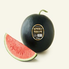 블랙위너 흑미 수박, 1개, 5kg 이상 1개, 5kg 이상