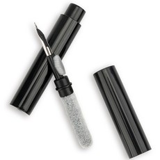 구스페리 에어팟 1/2/3/프로 버즈 먼지 제거 청소 키트 이어폰 청소용품, 블랙, 1개