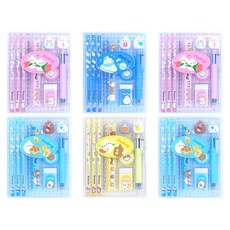 Popcorn Fancy Molang 收納盒文具組, 隨機出貨, 1套