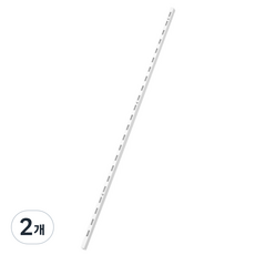 25피치 싱글 찬넬 기둥, 화이트, 2개