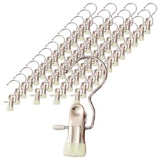 앞날창창 외집게 바지 치마 논슬립 옷걸이, 아이보리, 60개