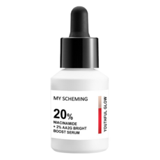 MY SCHEMING 我的心機 20%菸醯胺 + 2%AA2G嫩白無瑕精華, 1個, 30ml