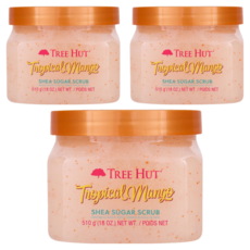 TREE HUT 樹上小屋 熱帶芒果乳油木糖身體磨砂膏 510g, 3件