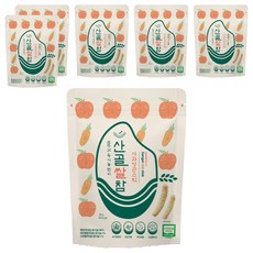 에코맘의산골이유식 산골쌀참, 혼합맛(사과/당근), 25g, 6개