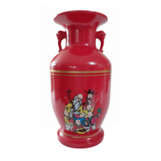 福壽花瓶, 紅色