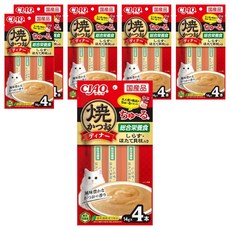 INABA 鰹魚燒肉泥 SC-513, 吻仔魚 + 干貝, 56g, 6袋