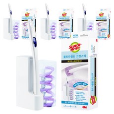 3M Scotch-Brite 百利 3M 超潔淨小蘇打清潔刷具收納組, 4個, 混色