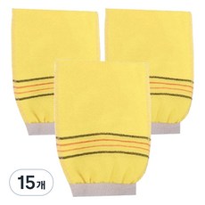 Vitabello 大型高級義大利搓澡巾, 黃色, 1入, 15個