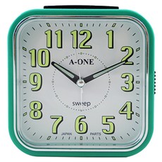 A-ONE 金吉星 方型大數字超靜音貪睡鬧鐘 TG-0134, 顏色隨機