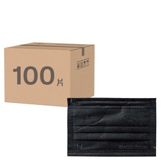 益勝軒 大童口罩, 曜石黑, 50片, 2盒