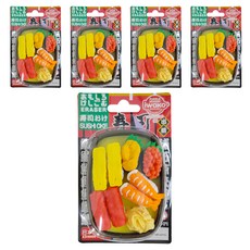 iwako 造型橡皮擦 壽司餐盒 Set, 日本製造, 5個