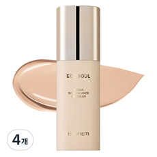 THe SaeM 得鮮 Eco Soul Vegan肌膚平衡BB霜 SPF50+ PA+++, 21 Light Beige, 4罐, 50ml
