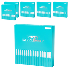 AHOYE 可水洗自黏式掏耳棉花棒, 24支, 6盒