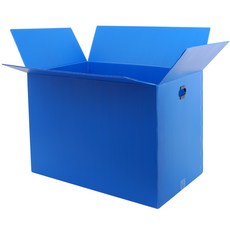 코멧 더 두꺼워져 무거운 배송에 적합한 다용도 고강도 이사박스 5mm, 블루, 1개