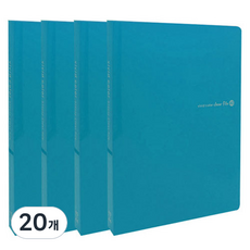 비비드 컬러 클리어 파일 40p, 블루, 20개