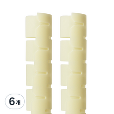 솔탑 매직케이블 정리 전선 인터넷선 클립 SOLTOP-96, 6개, 아이보리