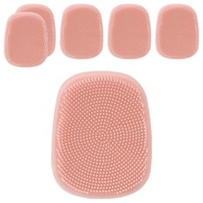 비비또 실리콘 페이셜 클렌징 브러쉬, 피치, 6개