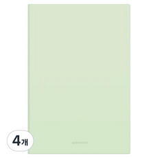 델리 파스텔 소프트커버 양장 다이어리 EN140L, 그린, 4개