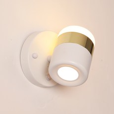Honey Comb KC2392-80 北歐風 LED 8W 簡約設計 節能省電 臥室客廳壁燈, 白色 + 金色