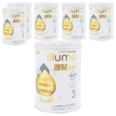illuma 啟賦 水解幼兒成長專用配方奶粉 3號 1~3歲, 800g, 1罐, 6罐