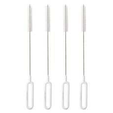 Saenghwalgongsik 不鏽鋼吸管清潔刷, 白色, 4個