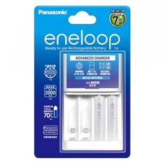 Panasonic eneloop 台灣公司貨 充電組 標準款 BQ-CC17充電器 + 3號電池 2顆, 1組