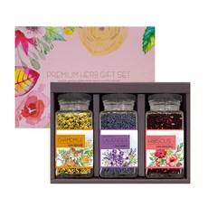 水晶涼茶禮盒 3入, 洋甘菊茶 28g+薰衣草茶 43g+木槿茶 80g, 1組