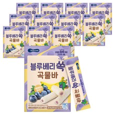 베베쿡 블루베리 쏙 곡물바 5g x 8p, 블루베리맛, 40g, 12개