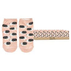 DV日式直版船形襪 12入, 混色, F