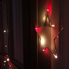 ASPASIA LED室內裝飾燈泡 3m 夜空大星星窗簾 8燈, 透明(電線), 1個