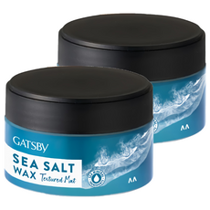 GATSBy 海鹽消光髮蠟 紋理線條, 80g, 2個