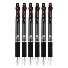 JAVAPEN Jet 3 球 M 多色筆 0.7 mm, 金屬黑, 6個