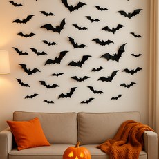 PARTYSHOW 萬聖節蝙蝠裝飾70件組, 混合色, 1套