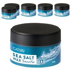 GATSBy 海鹽消光髮蠟 紋理線條, 80g, 6個