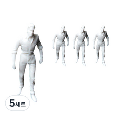 포레스 사람 모형 디오라마재료 1:25 4p, 백색, 5세트