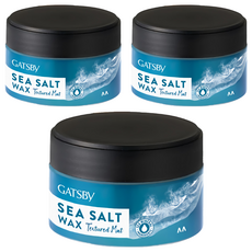 GATSBy 海鹽消光髮蠟 紋理線條, 80g, 3個
