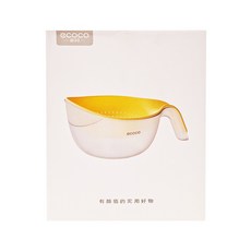 ecoco 意可可 雙層瀝水籃 (香蕉黃), 26.2 x 13.2cm, 1個