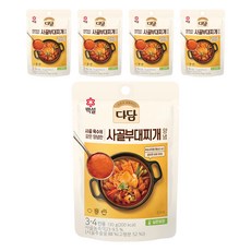 다담 사골부대 찌개양념, 130g, 5개