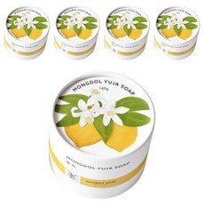 유노하나 몽돌워시 유자 비누, 120g, 5개