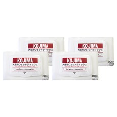 KOjIMA 寵物濕紙巾, 4個, 80個裝