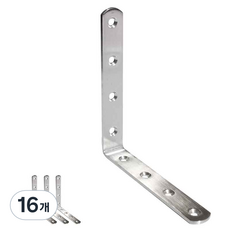 EMPIRE 加固五金 不鏽鋼L型角鐵 支架, 16個