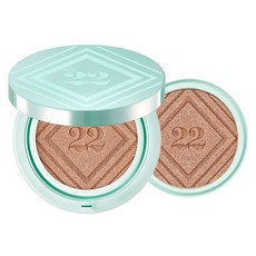 ver. 22 chosungah C&T海洋精華大王氣墊粉餅 25g+補充蕊 25g, 02 Sand Beige, 1組