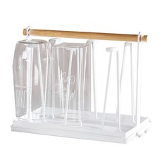 The IO Company溫暖感性原木有托盤杯架, 混色, 1個