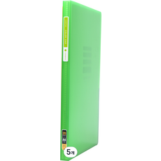 에코청운 COLORCHIP클리어화일 10P, 연두, 5개