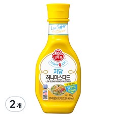 OTTOGI 不倒翁 低糖蜂蜜芥末醬, 2瓶, 265g