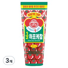 오뚜기 LIGHT 앤 JOY 하프케챺, 475g, 3개