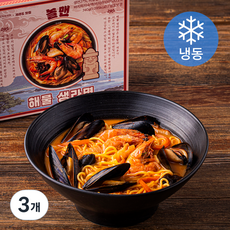 모두의맛집 놀맨 해물생라면 (냉동), 740g, 3개