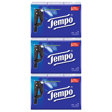 Tempo 頂級4層手帕紙巾 德國直送, 10張, 18個