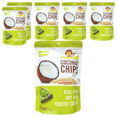 KinDee 椰子片 芥末口味, 40g, 6個